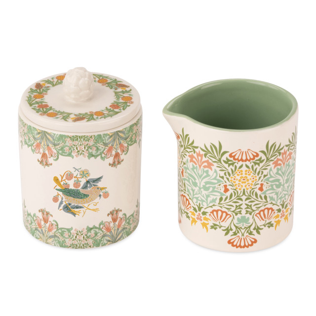 William Morris At Home Sugar Bowl & Creamer Set