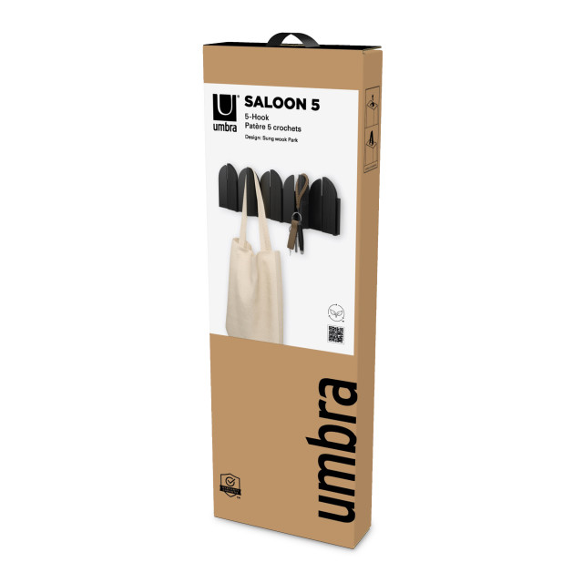 Umbra Saloon Hook - Black