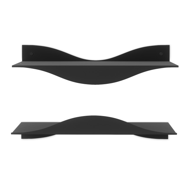 Umbra Surf Shelves, Set of 2 - Black