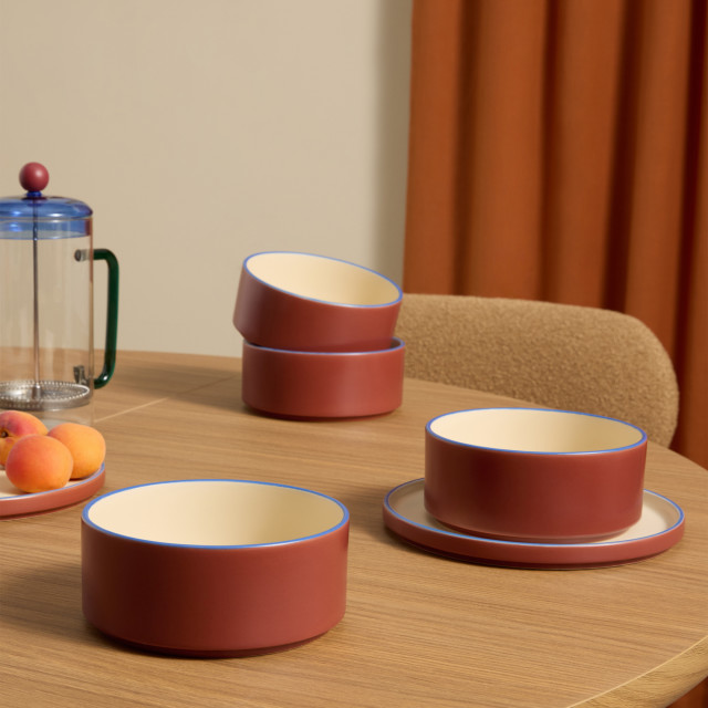 MADE.com Modern Studio Brown Cereal Bowls, Set of 4