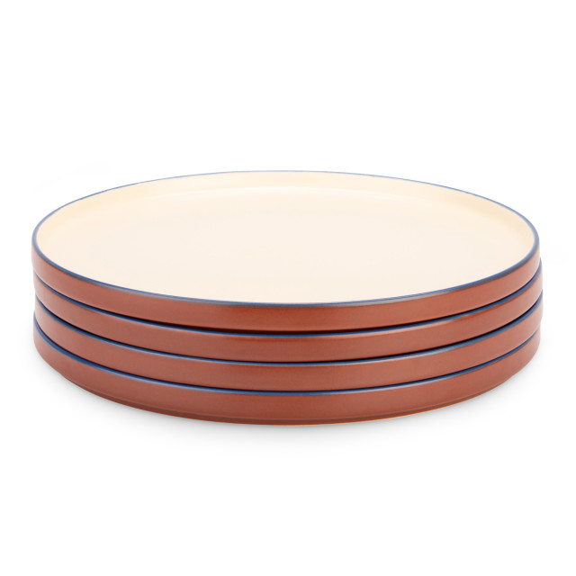 MADE.com Modern Studio Brown Dinner Plates, Set of 4