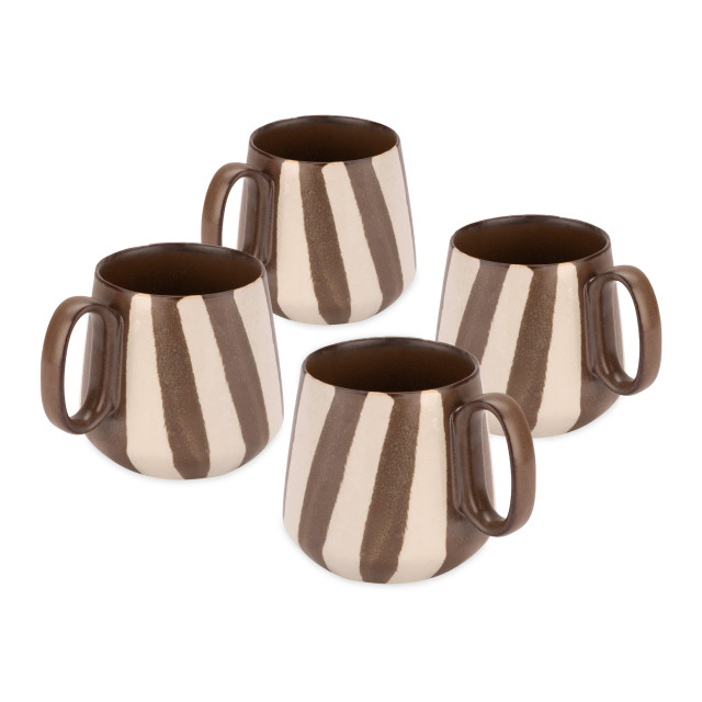 MADE.com Travellers Rest Striped Mugs, Set of 4