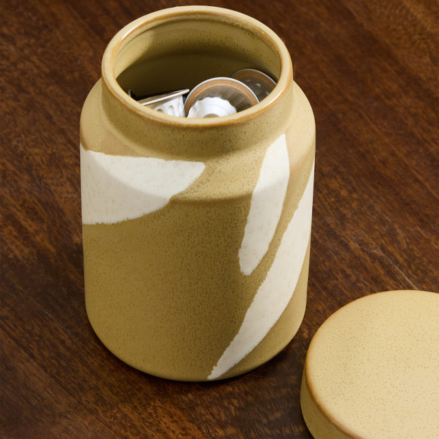 MADE.com Travellers Rest Mustard Storage Jar