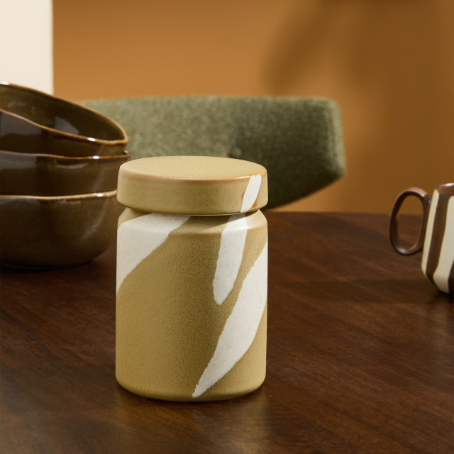 MADE.com Travellers Rest Mustard Storage Jar