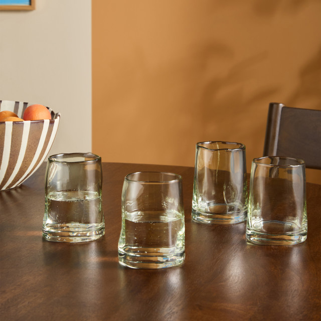 MADE.com Travellers Rest Green Glass Tumblers, Set of 4