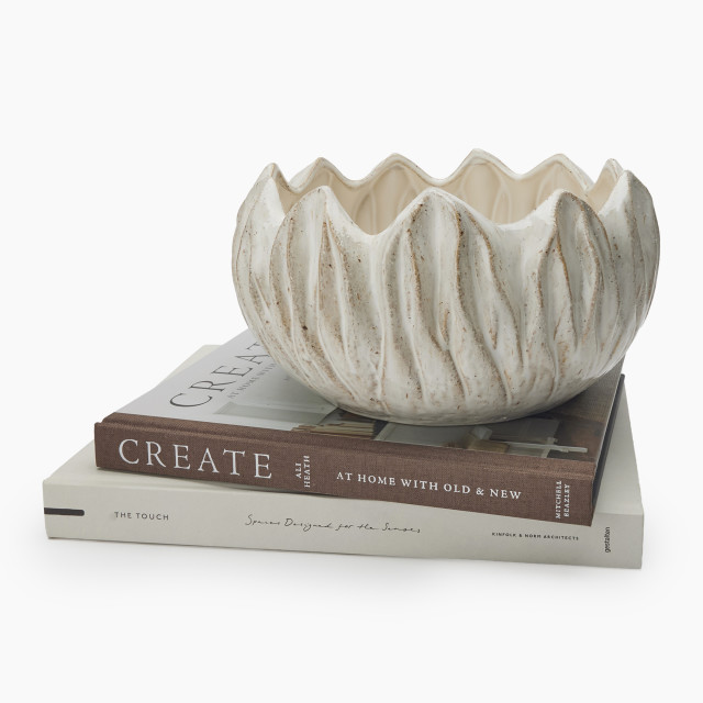 Thread Office White Tulip Bowl, 29cm
