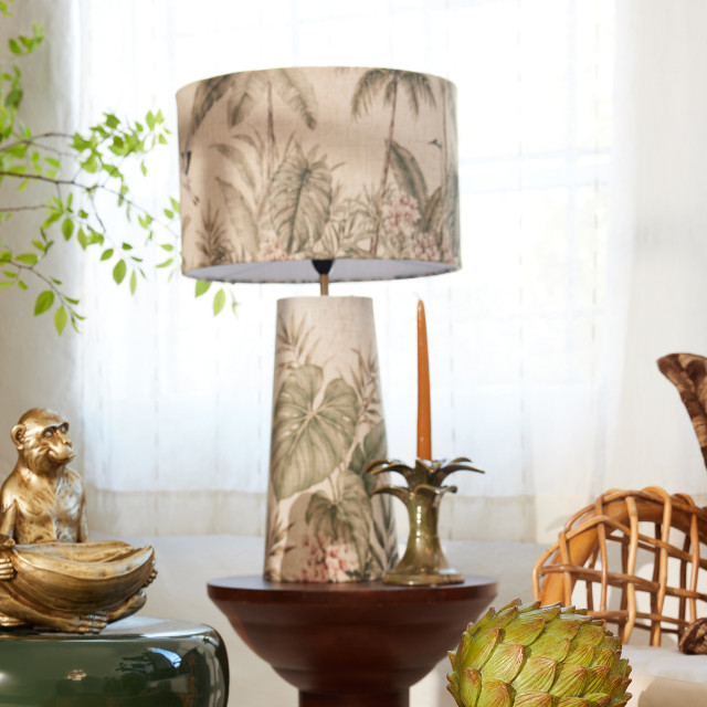 Humble & Mash Ceramic Palm Short Dinner Candle Holder
