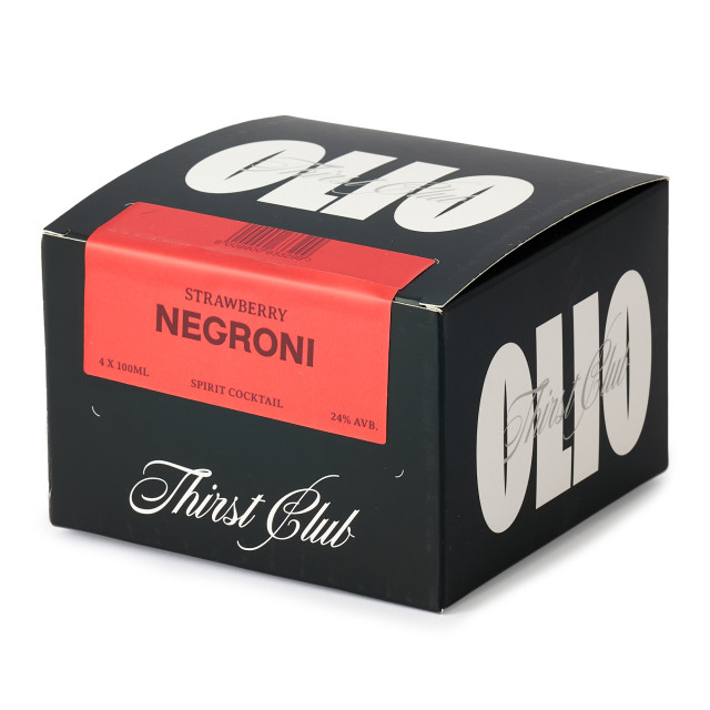 Olio Cocktails Strawberry Negroni, Pack of 4