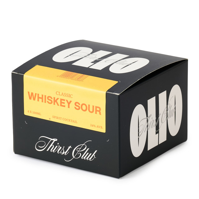 Olio Cocktails Whiskey Sour, Pack of 4