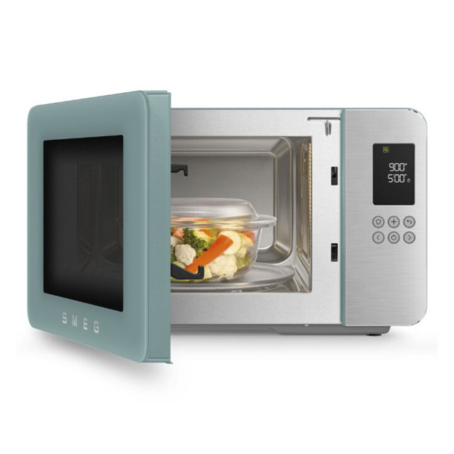 Smeg Microwave Oven with Grill, 29L - Emerald Green