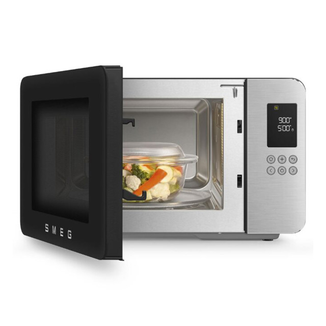 Smeg Microwave Oven with Grill, 29L - Black