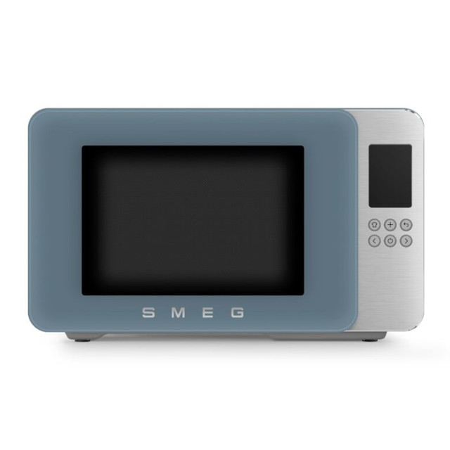 Smeg Microwave Oven with Grill, 29L - Storm Blue
