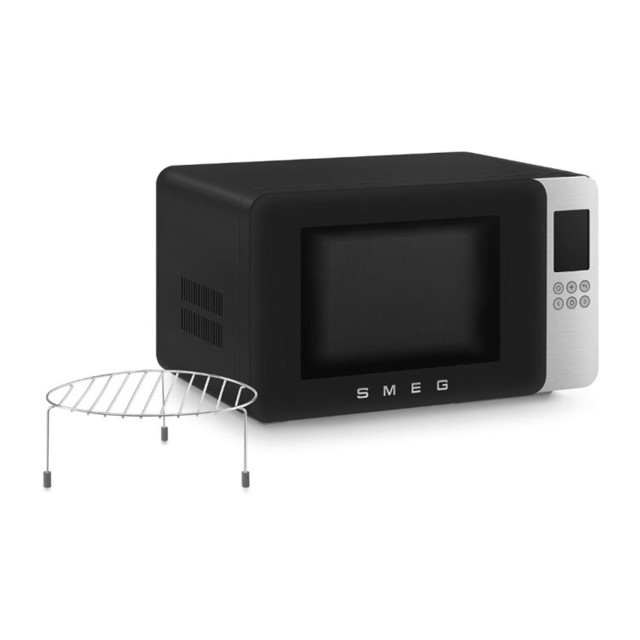 Smeg Microwave Oven with Grill, 29L - Black