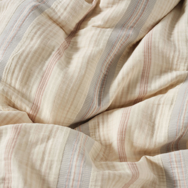 Linen House Coolum Silver Duvet Cover Set - Queen
