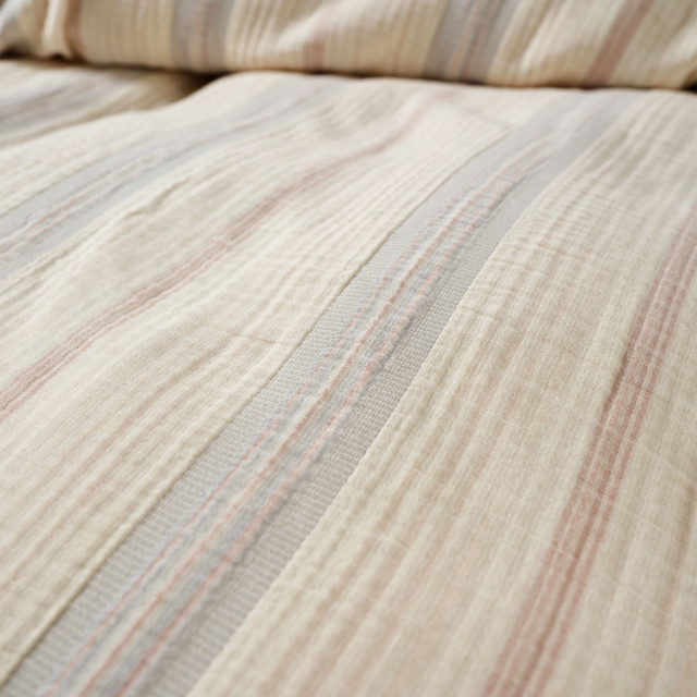 Linen House Coolum Silver Duvet Cover Set - Queen