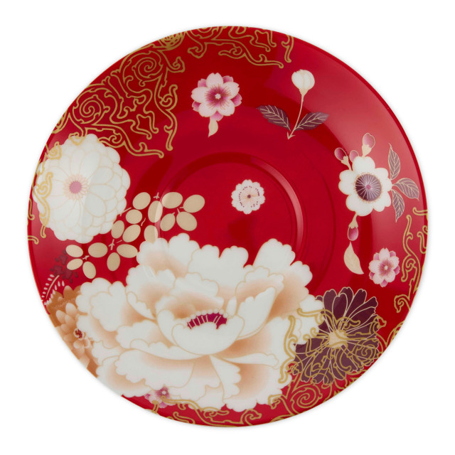 Maxwell & Williams Kimono Cup and Saucer Set - Red
