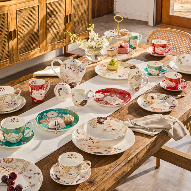 Maxwell & Williams Kimono White Dinnerware Set, 12-Piece