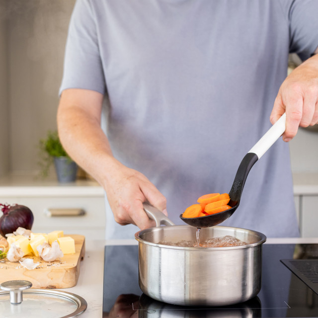 KitchenAid Classic Slotted Spoon - Porcelain White