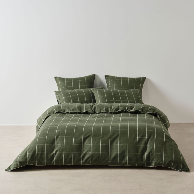 Linen House Atrium Forest Duvet Cover Set - Queen