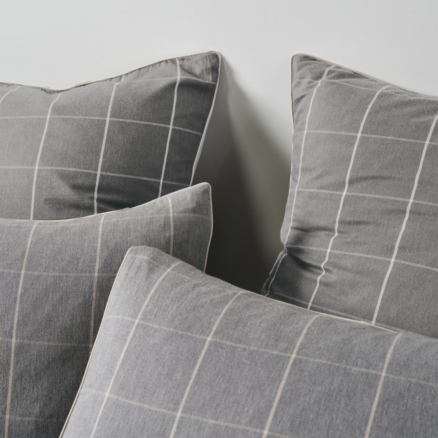 Linen House Atrium Shadow Duvet Cover Set - Queen