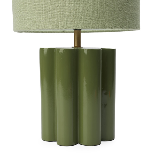 Humble & Mash Small Scallop Table Lamp - Sage