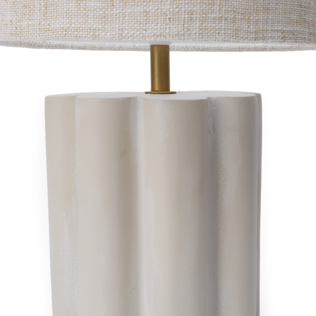 Humble & Mash Small Scallop Table Lamp - Natural