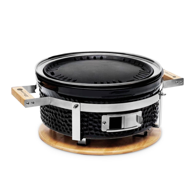 Grills of Japan 2-in-1 Teppanyaki & Hibachi Grill- Black