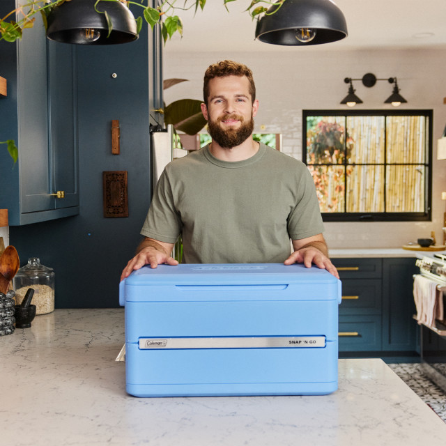 Coleman Snap and Go Collapsible Hard Cooler Box, 35L - Daydream