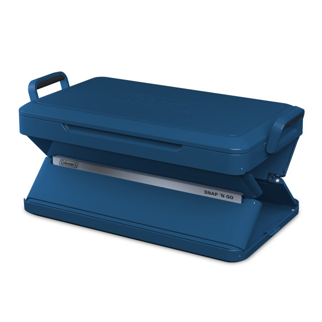 Coleman Snap and Go Collapsible Hard Cooler Box, 45L - Sapphire