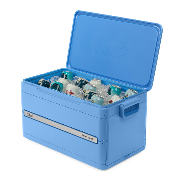 Coleman Snap and Go Collapsible Hard Cooler Box, 55L - Daydream