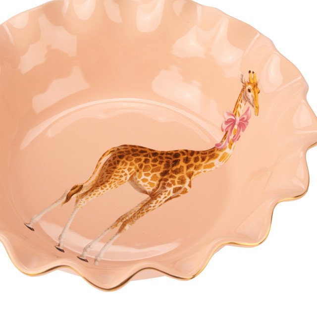 Yvonne Ellen Giraffe Scalloped Fruit Bowl
