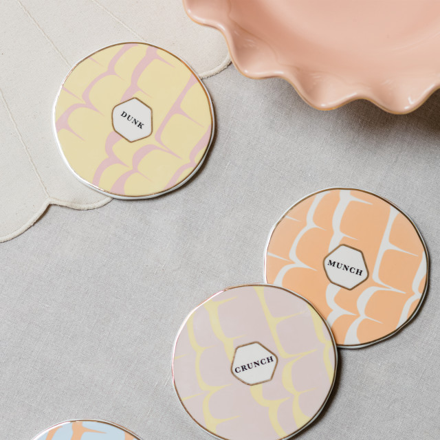 Yvonne Ellen Party Ring Coasters, Set of 4