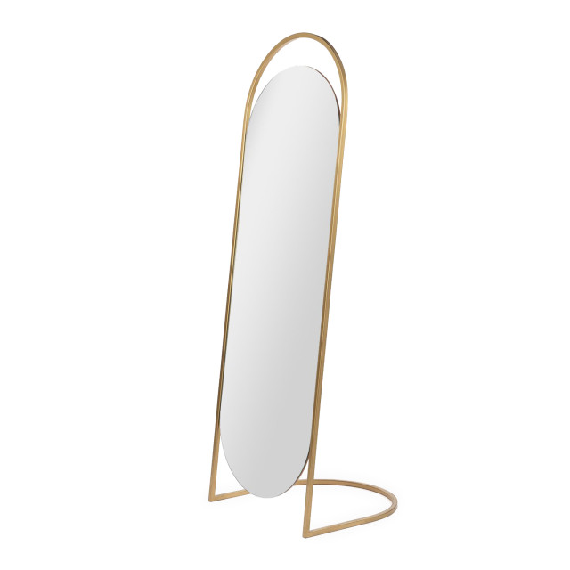 Native Decor Slant Pill Floor Mirror