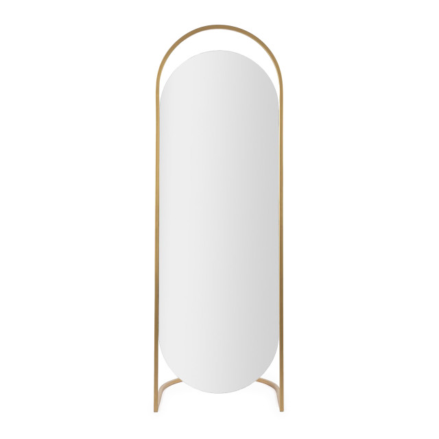 Native Decor Slant Pill Floor Mirror