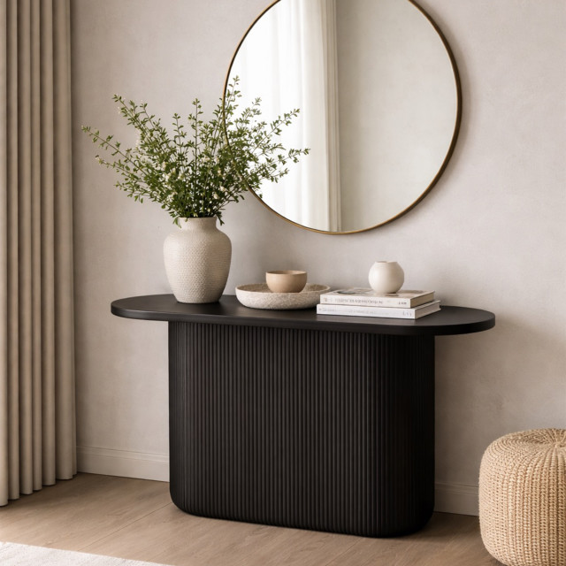 Native Decor Arc Fluted Console Table