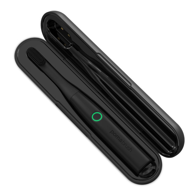 Pomadent Pomabrush Model 2.0 with UV Charging Case - Black