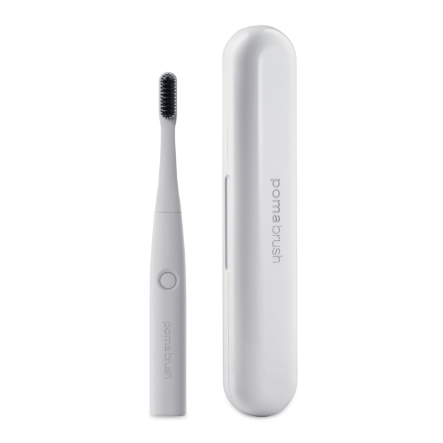 Pomadent Pomabrush Model 2.0 with UV Charging Case - White