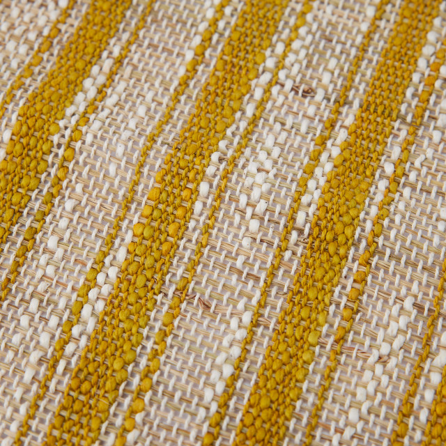 Humble & Mash Striped Mustard Ramie Placemats, Set of 4