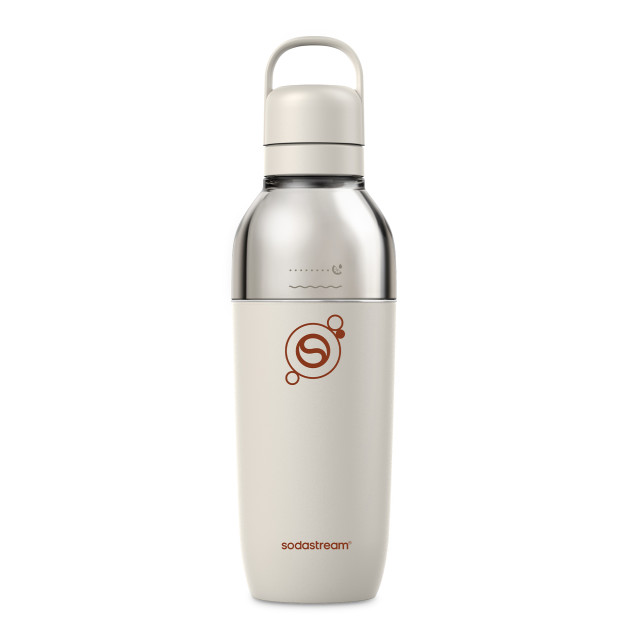 Sodastream Fizz & Go Easy Mix Insulated Stainless Steel Bottle, 710ml - Sand