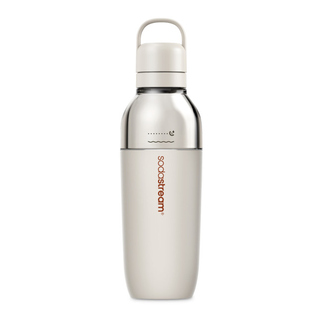 Sodastream Fizz & Go Easy Mix Insulated Stainless Steel Bottle, 710ml - Sand