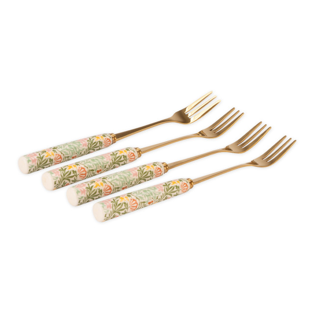 William Morris At Home Cake Forks, Set of 4