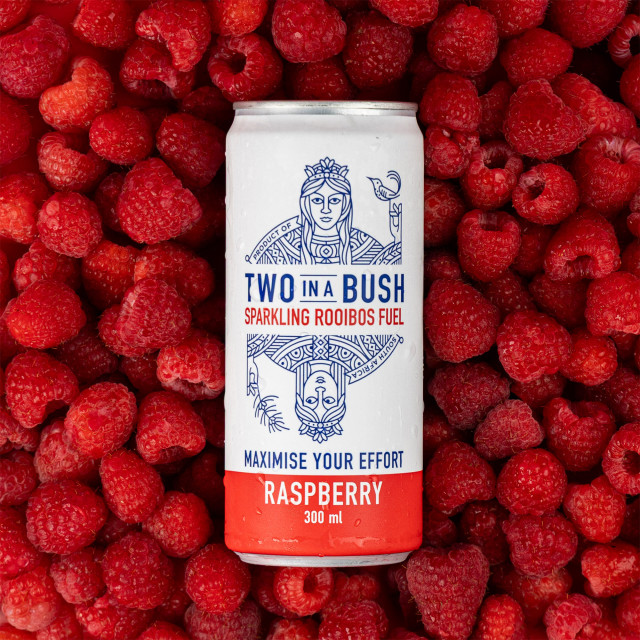 Two in a Bush Rooibos Raspberry Sparkling Fuel, Pack of 6