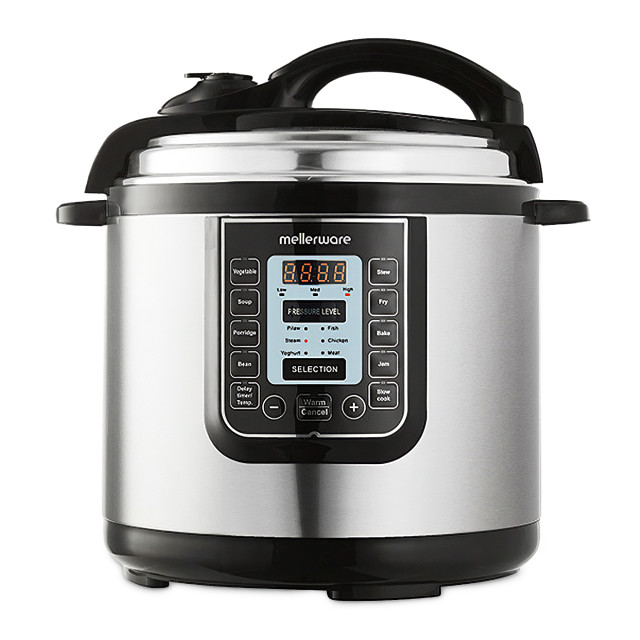 Mellerware Juno Pressure Cooker with LED Display, 6L