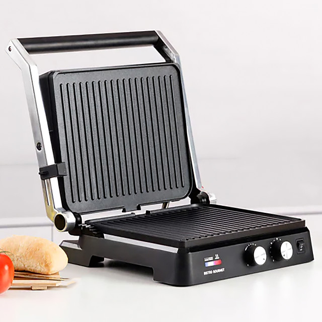 Taurus Non-Stick Panini Press with Adjustable Temperature, 2600W