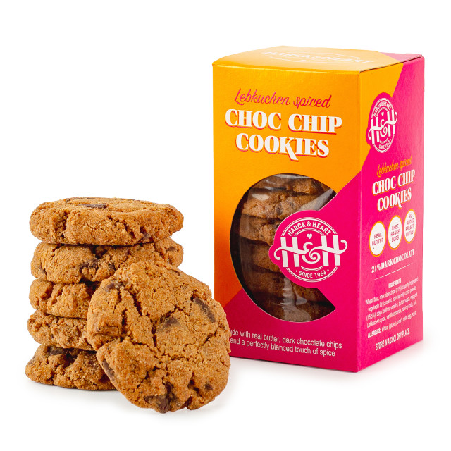 Harck & Heart Lebkuchen Spiced Chocolate Chip Cookies, 200g