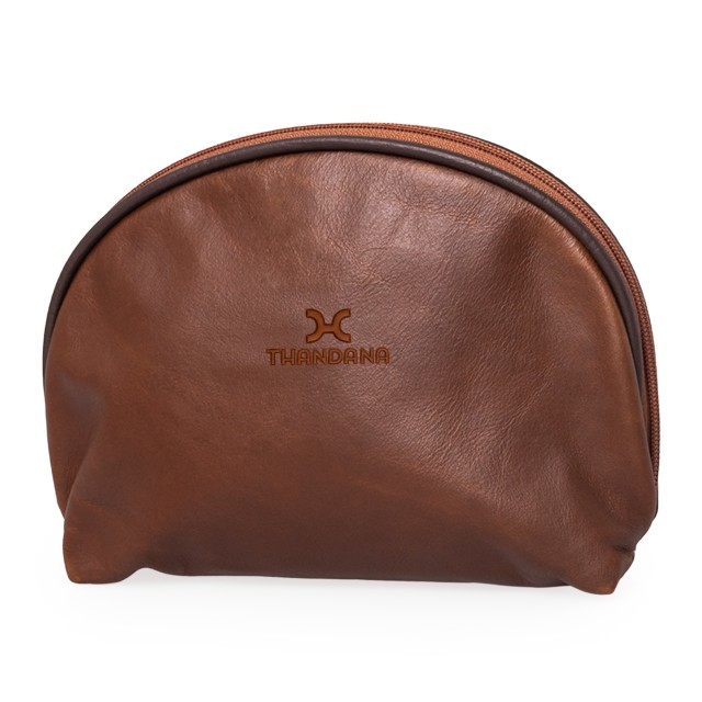 Thandana Big Mouth Leather Bag - Tobacco Leather