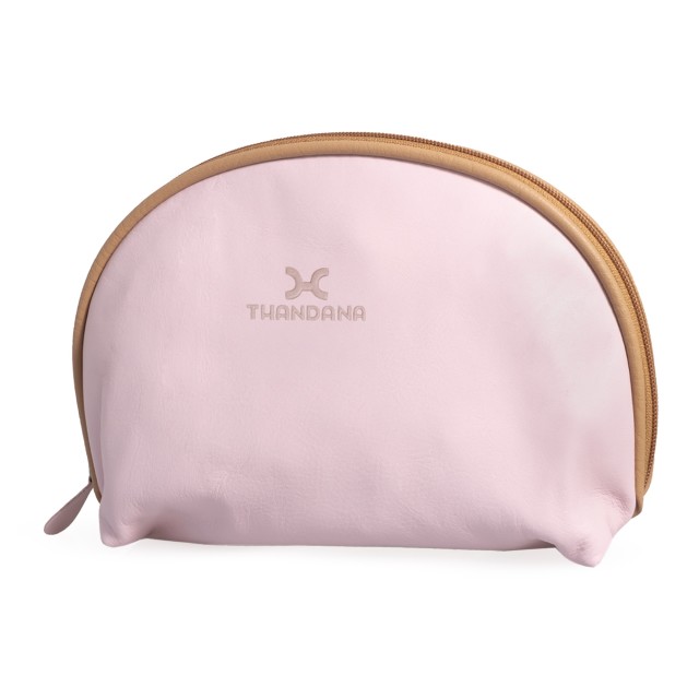 Thandana Big Mouth Leather Bag - Blush Leather