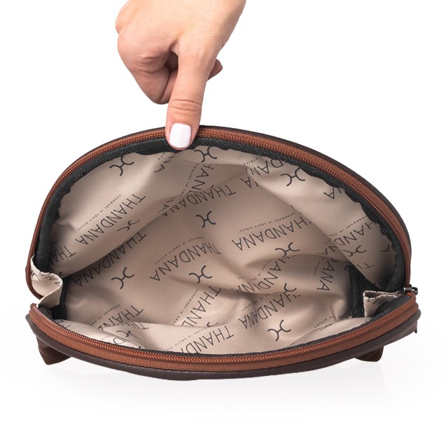 Thandana Big Mouth Leather Bag - Hazelnut Leather
