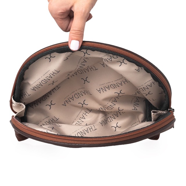 Thandana Big Mouth Leather Bag - Tobacco Leather