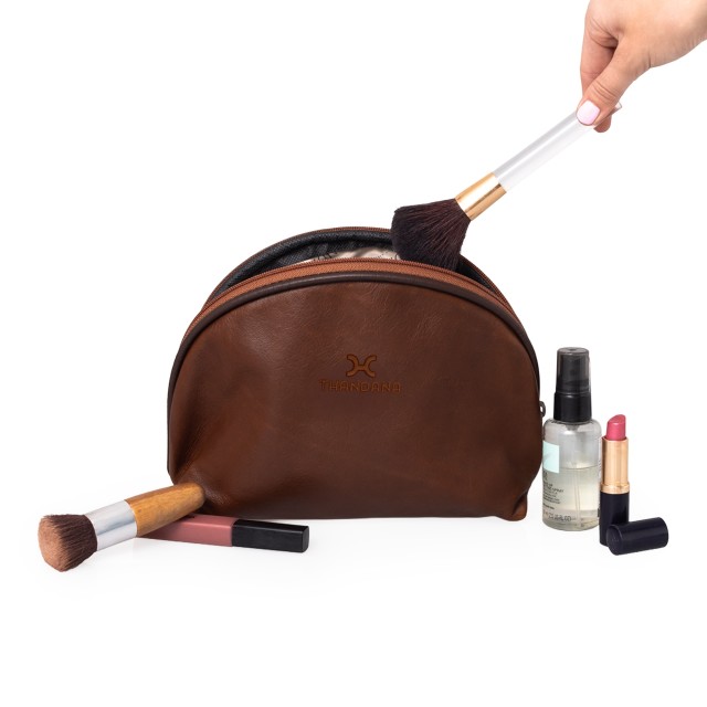 Thandana Big Mouth Leather Bag - Tobacco Leather